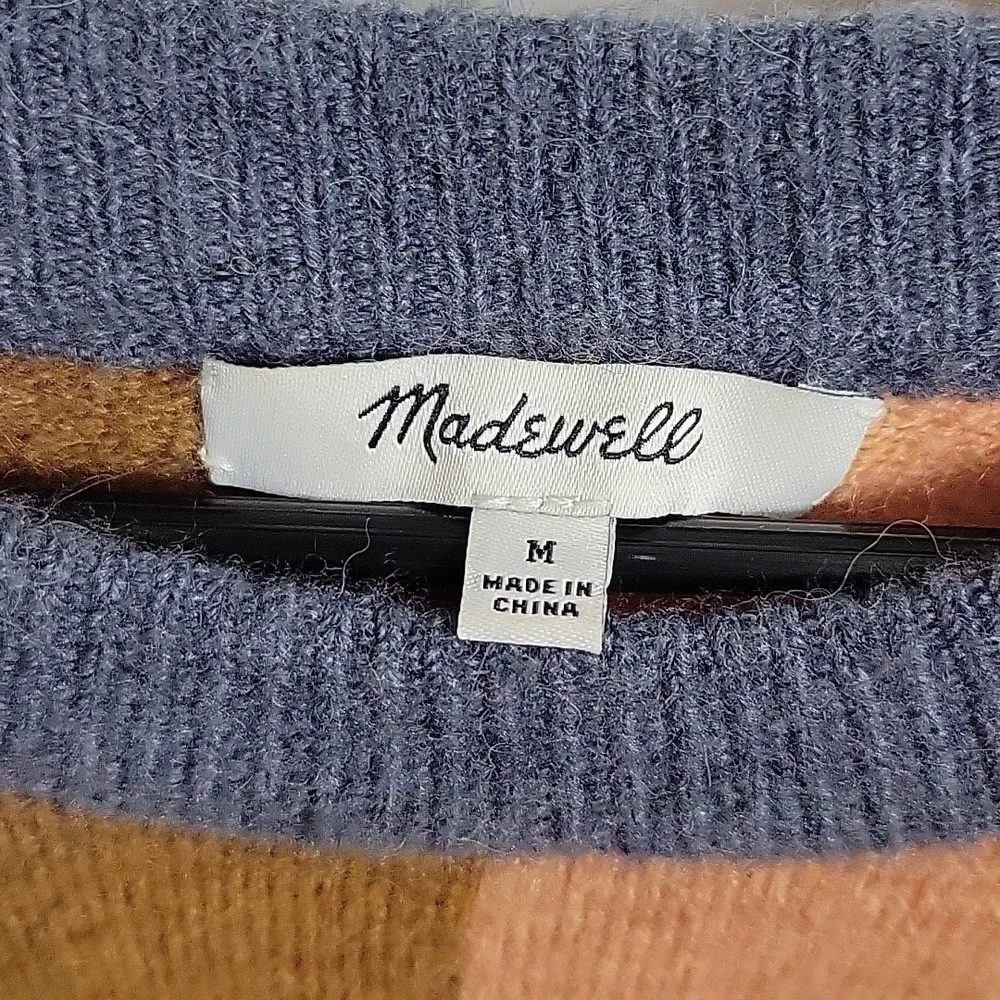 Madewell Colorblock Alpaca/Wool Blend Sweater - Picture 2 of 5